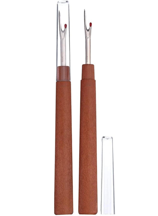 Jasol Sewing Tool Seam Ripper Uses Stich Opener Full Range for Sewing Crafting (Pack of 2 Big Seam Ripper Brown) - Image 1